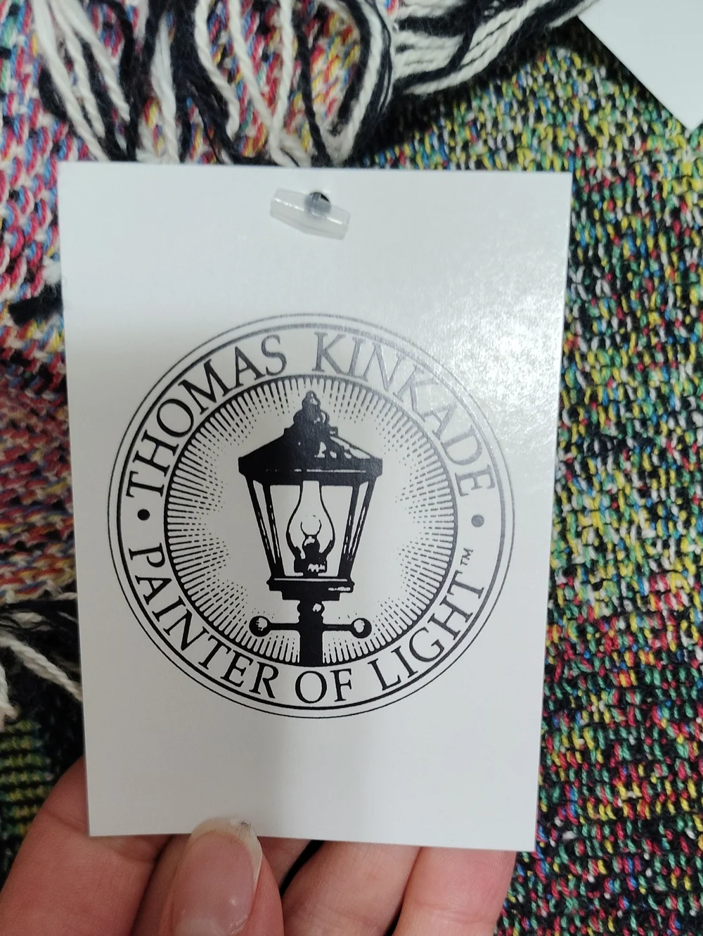 Thomas Kinkade Green Multi Scenic Scripture Throw Blanket Romans 15:13